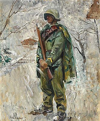 "Schildwache im Schnee" by Friedrich Traffelet - Auction record, sale price, and art valuation. Compare with similar artists and explore comparable artworks.