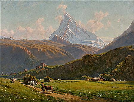 Sommerlandschaft mit Matterhorn