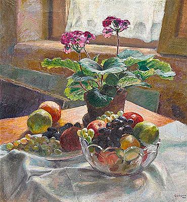 Stillleben mit Obst und Geranie by Otto Friedrich Emil Sequin - Auction record, sale price, and art valuation. Compare with similar artists and explore comparable artworks.