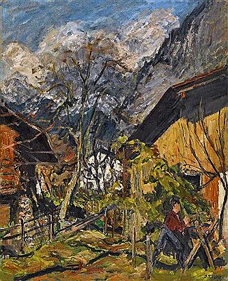 Herbstliche Berner Berglandschaft mit Dorf by Johann Peter Fluck - Auction record, sale price, and art valuation. Compare with similar artists and explore comparable artworks.