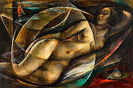 Femme nue allongée