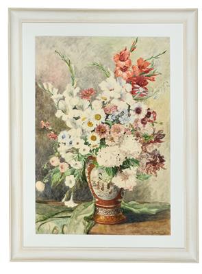 Großer Blumenstrauß in chinesischer Vase