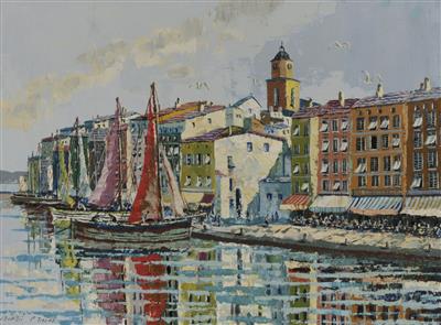 "St. Tropez" by Carlo Battisti - Auction record, sale price, and art valuation. Compare with similar artists and explore comparable artworks.