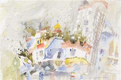 Betitelt: Wien, Hundertwasserhaus