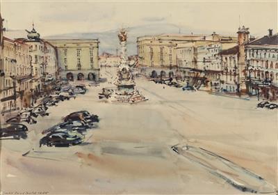 Linz Hauptplatz by Hans Weibold - Auction record, sale price, and art valuation. Compare with similar artists and explore comparable artworks.
