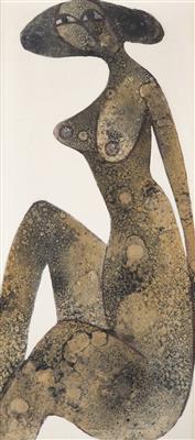 A Nude Girl Sitting by Vratislav Trampota - Auction record, sale price, and art valuation. Compare with similar artists and explore comparable artworks.
