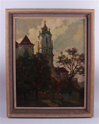 Sample artwork by Franz Vinzenz Dressler (1918 - 2002), known for modernist-leaning landscape - View similar artists and auction records