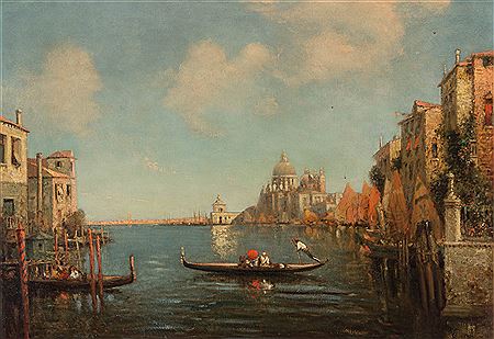 Sample artwork by Nicholas Briganti (1861 - 1944), known for luminous landscape, figure, genre painting - View similar artists and auction records