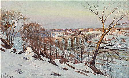 High Bridge by Hal Robinson - Auction record, sale price, and art valuation. Compare with similar artists and explore comparable artworks.