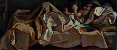Reading in Bed, 1941