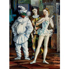 "Pierrot, Harlequin and Columbine"