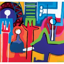 "Festa de cor" by Joao Parames - Auction record, sale price, and art valuation. Compare with similar artists and explore comparable artworks.