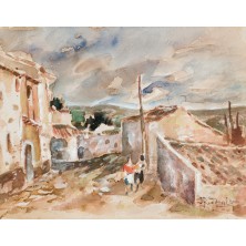 Dos mujeres en el pueblo