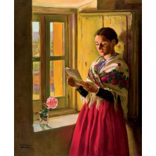 "Noticias junto a la ventana" by Eduardo Chicharro Y Aguera - Auction record, sale price, and art valuation. Compare with similar artists and explore comparable artworks.