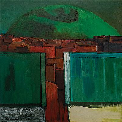 Sample artwork by Dennis Knight Turner (1924 - 2010), known for painting - View similar artists and auction records