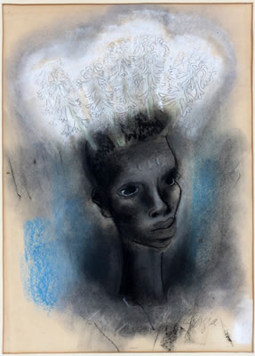 PORTRAIT OF AFRICAN AMERICAN WOMAN