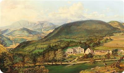 Blick auf Gut St. Christoph, St. Christophen bei Prigglitz, Niederösterreich by Carl Thondel - Auction record, sale price, and art valuation. Compare with similar artists and explore comparable artworks.