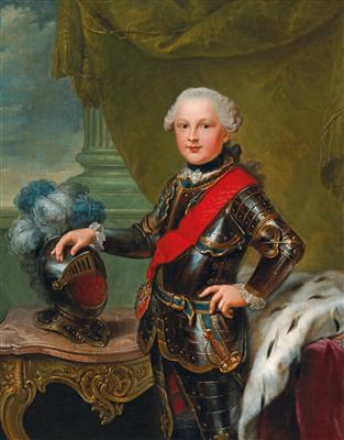 Portrait of Duke Carl II August of Pfalz-Zweibrücken as Hereditary Prince of Bavaria, circa 1757 by Johan Georg Ziesenis - Auction record, sale price, and art valuation. Compare with similar artists and explore comparable artworks.