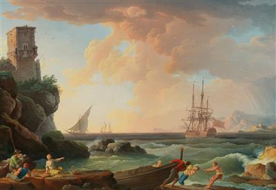 A pair of harbour scenes by Jean-Henry D'Arles - Auction record, sale price, and art valuation. Compare with similar artists and explore comparable artworks.