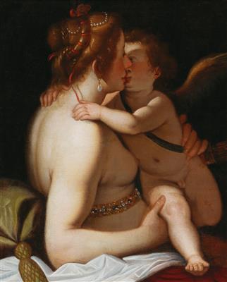 Venus and Cupid by Giovanni Battista Paggi - Auction record, sale price, and art valuation. Compare with similar artists and explore comparable artworks.