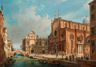 Campo di San Giovanni e Paolo, Venice, with the church and the Scuola Grande di San Marco