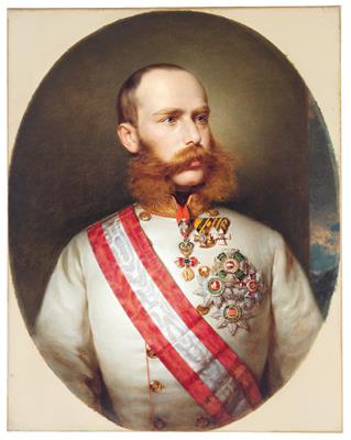 Kaiser Franz Joseph I. von Österreich, Porträt des Kaisers in Feldmarschallsuniform mit Ordensschmuck by Franz Eybl - Auction record, sale price, and art valuation. Compare with similar artists and explore comparable artworks.
