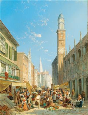 Market Day on the Piazza die Signori in Vicenza