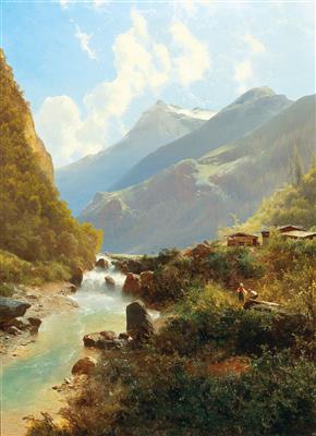 By the Mountain Torrent by Leopold Heinrich Voscher - Auction record, sale price, and art valuation. Compare with similar artists and explore comparable artworks.