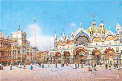 St. Mark’s Square by Joszef Herczeg - Auction record, sale price, and art valuation. Compare with similar artists and explore comparable artworks.