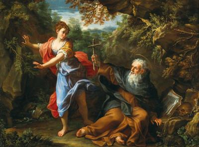The Temptation of Saint Anthony by Giovanni Odazzi - Auction record, sale price, and art valuation. Compare with similar artists and explore comparable artworks.