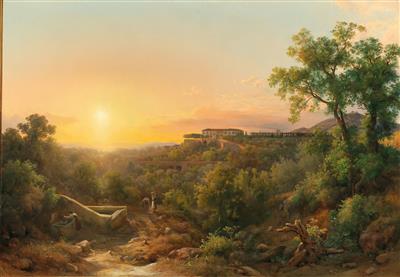 Italian landscape with villas
