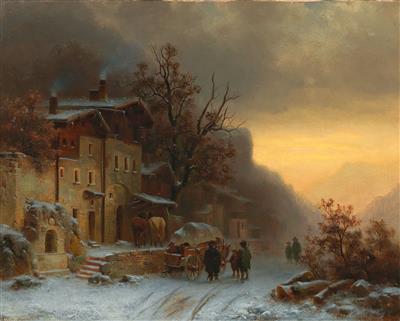 A mountain pass in winter