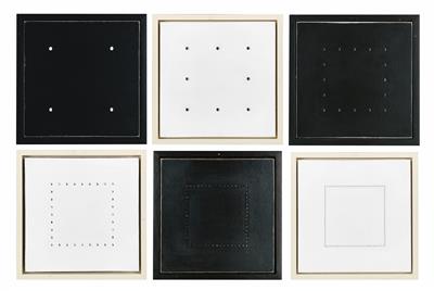 Processo evolutivo bianco nero, no. 6, (6 parts)c