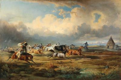 Herd of Horses on the Puszta