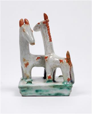 A group of little horses by Kitty Rix - Auction record, sale price, and art valuation. Compare with similar artists and explore comparable artworks.