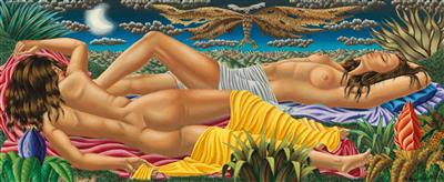 Two recumbent nudes in moonlight by Anton Krejcar - Auction record, sale price, and art valuation. Compare with similar artists and explore comparable artworks.