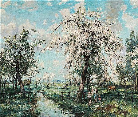 Arbres fruitiers en fleurs