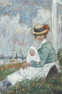 Augustine et le petit Eugeen by Eugene Van Mieghem - Auction record, sale price, and art valuation. Compare with similar artists and explore comparable artworks.