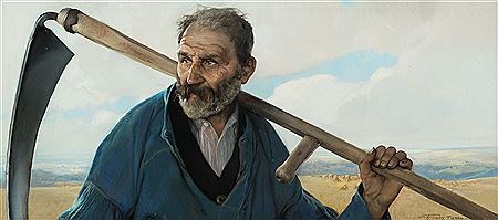 Le faucheur by Firmin Baes - Auction record, sale price, and art valuation. Compare with similar artists and explore comparable artworks.