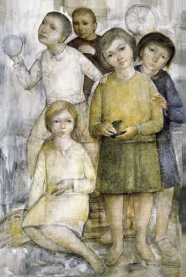 Cinq enfants