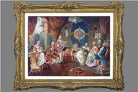 "Musical afternoon" by Alexander Austen - Auction record, sale price, and art valuation. Compare with similar artists and explore comparable artworks.