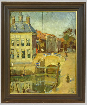 Stadszicht met Maassluis by Henri Geertsen - Auction record, sale price, and art valuation. Compare with similar artists and explore comparable artworks.