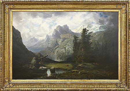 In the Mountains, Before the Storm by Leberecht Lortet - Auction record, sale price, and art valuation. Compare with similar artists and explore comparable artworks.