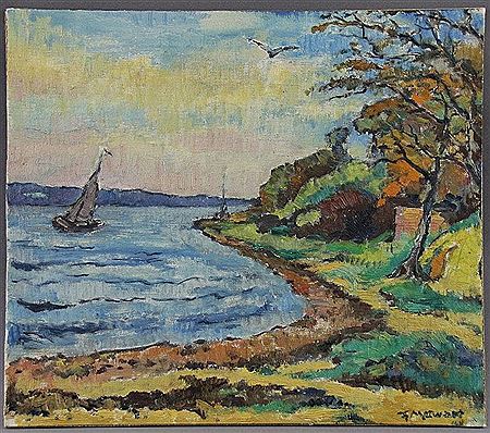 "Segler auf der Elbe", 1948 by Fritz Merwart - Auction record, sale price, and art valuation. Compare with similar artists and explore comparable artworks.