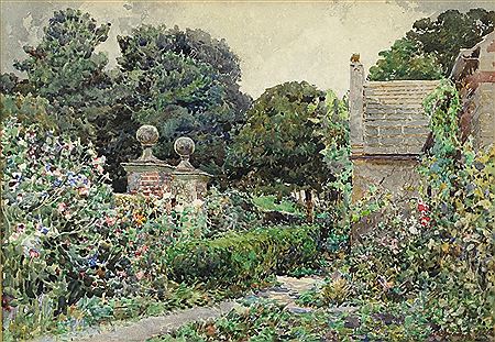 GARDEN SCENE by William Herbert Allen - Auction record, sale price, and art valuation. Compare with similar artists and explore comparable artworks.