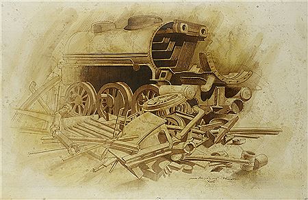 Premier étude pour la casse by Yerant - Auction record, sale price, and art valuation. Compare with similar artists and explore comparable artworks.