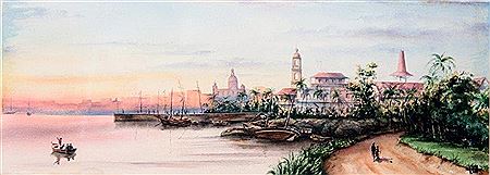 Bay of Havana with buildings
