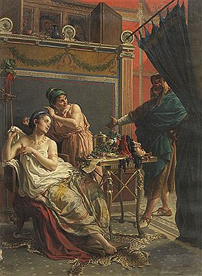 Scena romana (Allegoria della Commedia), 1873