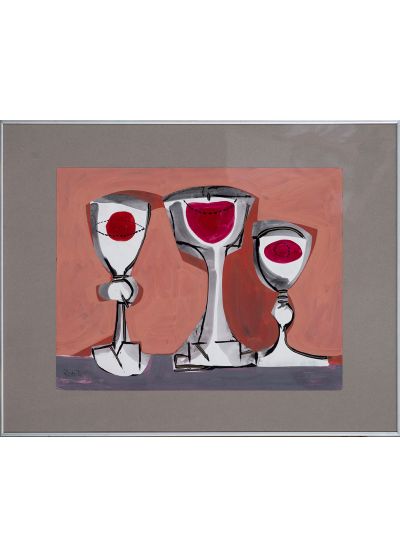 Bodegón con copas by Mariano Ballester - Auction record, sale price, and art valuation. Compare with similar artists and explore comparable artworks.