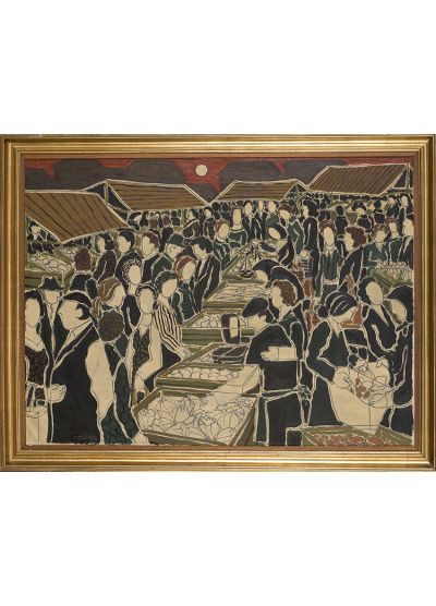 Día de mercado by Pedro Sobrado - Auction record, sale price, and art valuation. Compare with similar artists and explore comparable artworks.